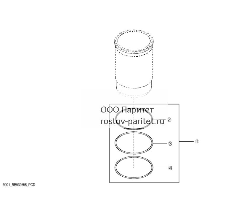 9901 Комплект уплотнительных колец, гильза цилиндра - ST878691 737.jpg
